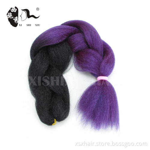 Cheap Price two toned synthetic jumbo braids kinky bulk box braidings